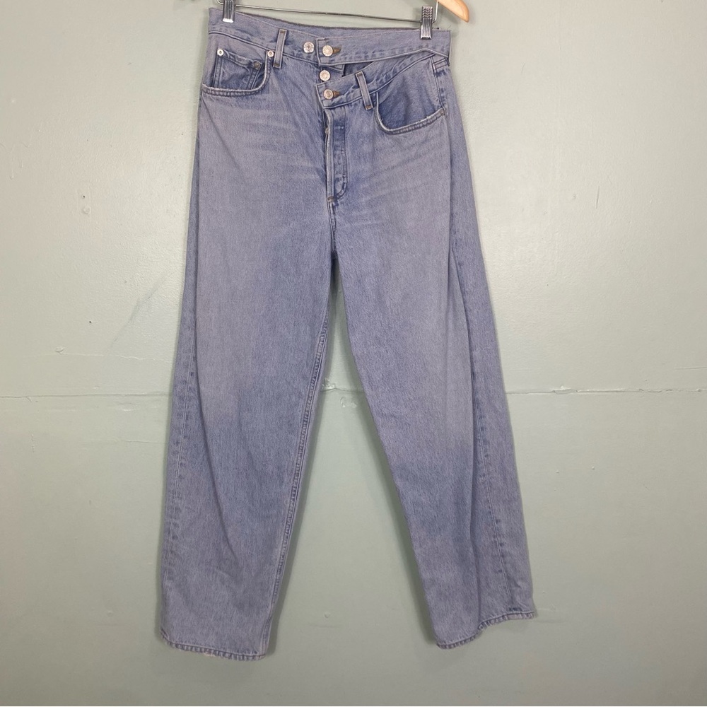 Agolde Broken Waistband Jean Denim Blue Size 28